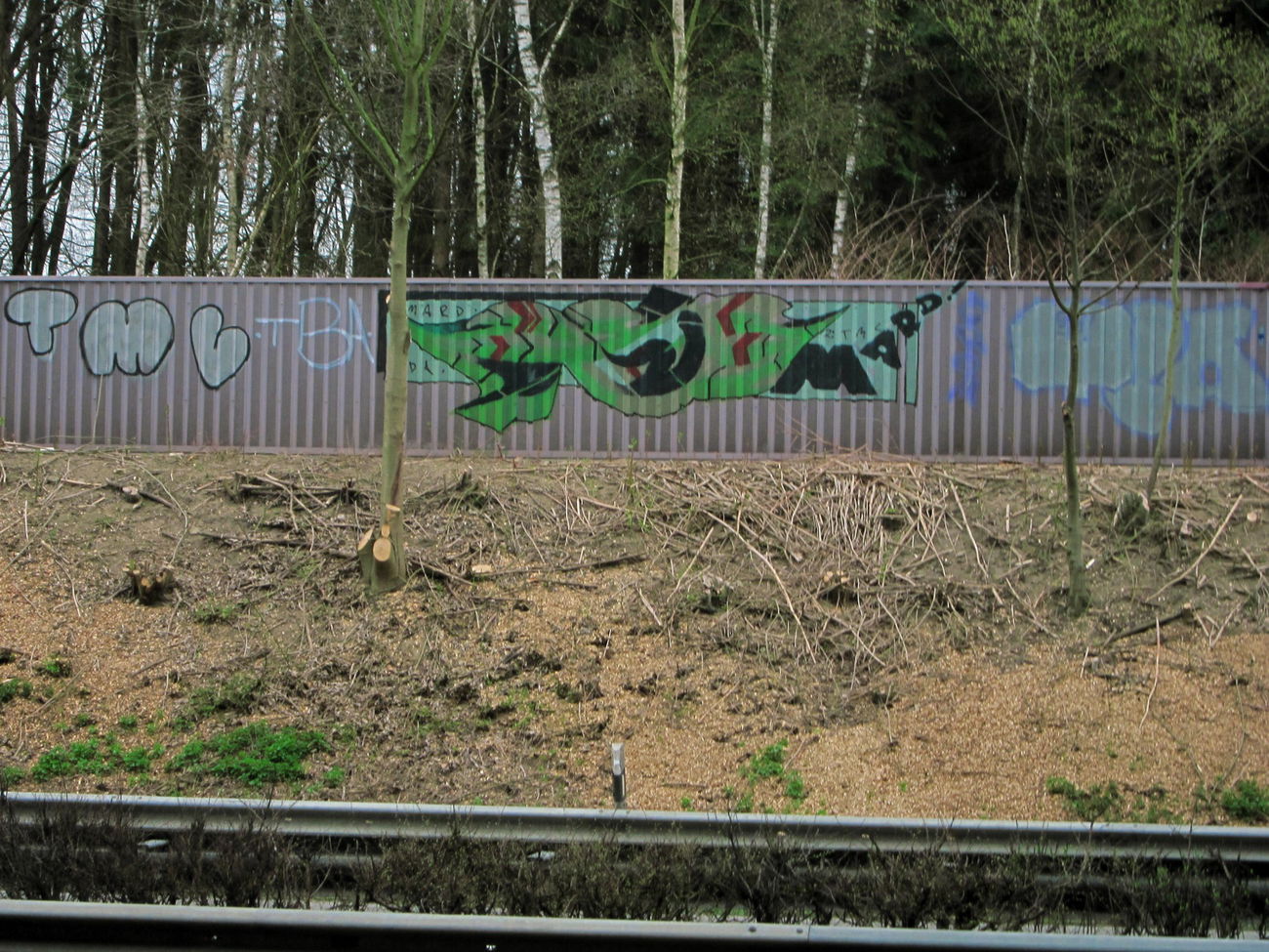 Graffiti Bombing - Photo by Herford - Mard, TBA (1998)