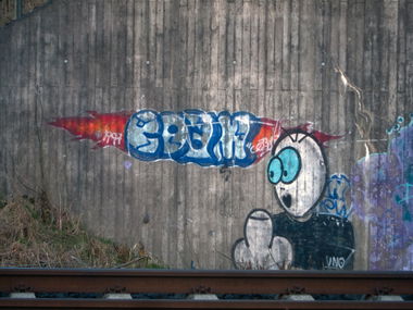Graffiti Bombing in Deutschland - Photo by Herford - Coam, Kirchlengern (1997)