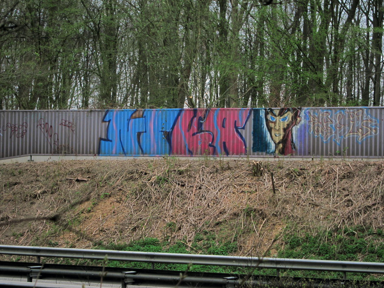 Graffiti Bombing in Deutschland - Photo by Herford - Nika, TML, A30 (1998)