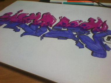 Graffiti Sketch - Photo by Hermes