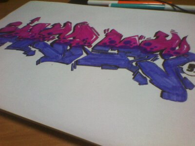 Graffiti Sketch - Photo by Hermes