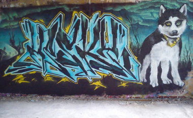 Graffiti Wall in Leipzig - Photo by Hesky