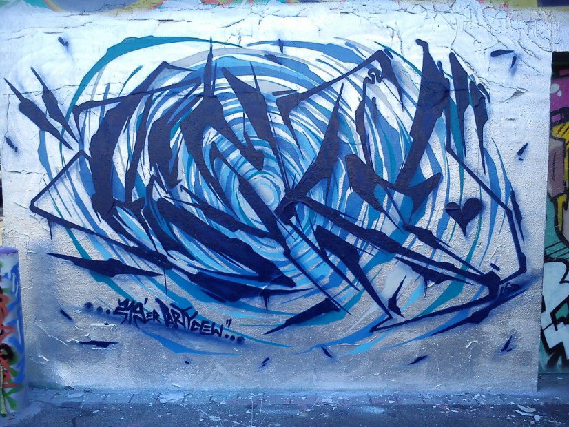 Graffiti Wall in Leipzig - Photo by Hesky