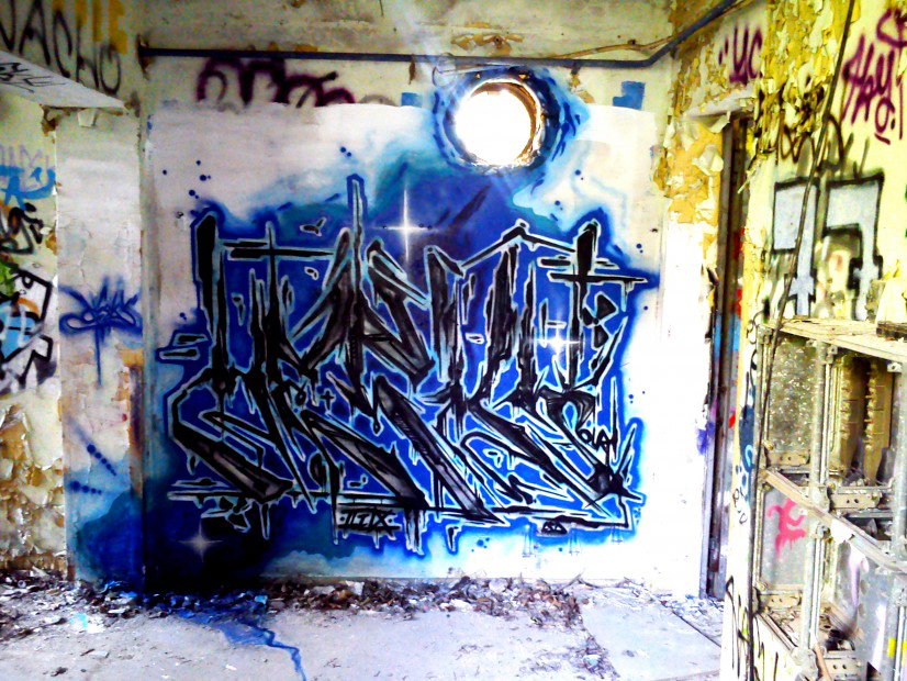 Graffiti Wall in Leipzig - Photo by Hesky