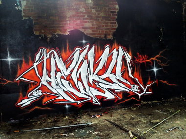 Graffiti Wall in Leipzig - Photo by Hesky