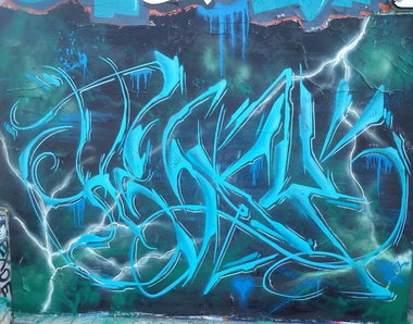 Graffiti Wall in Leipzig - Photo by Hesky