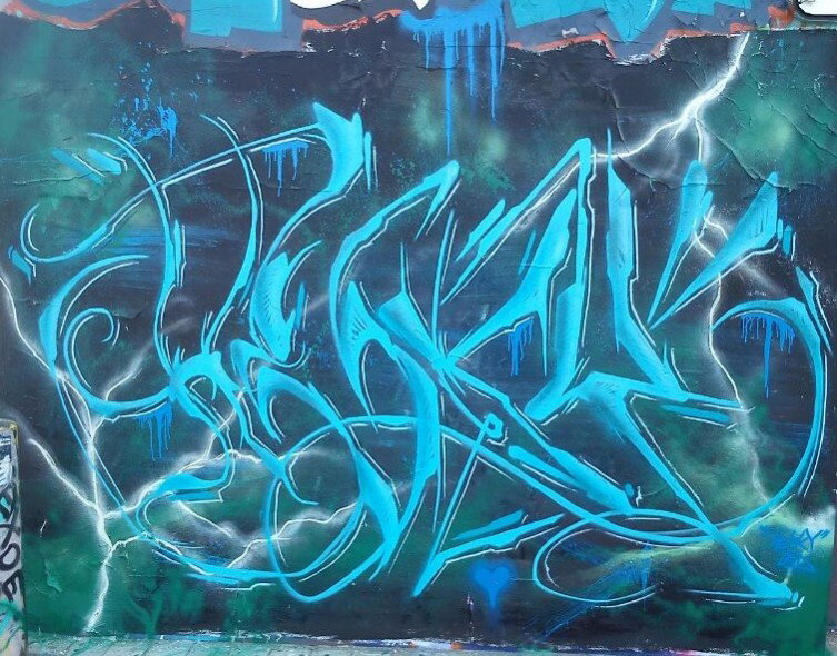 Graffiti Wall in Leipzig - Photo by Hesky
