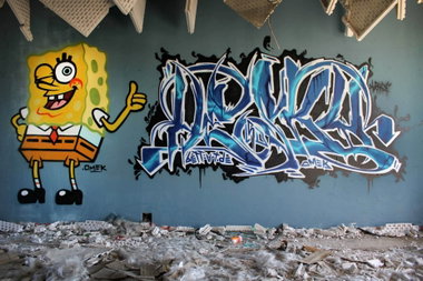Graffiti Wall in Leipzig - Photo by Hesky