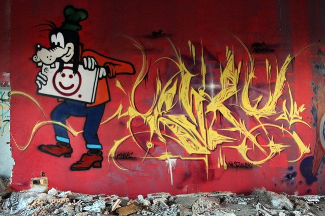 Graffiti Wall in Leipzig - Photo by Hesky