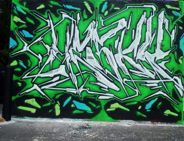 Graffiti Wall in Leipzig - Photo by Hesky