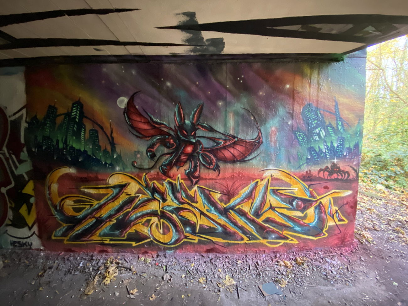 Graffiti Wall - Photo by Hesky