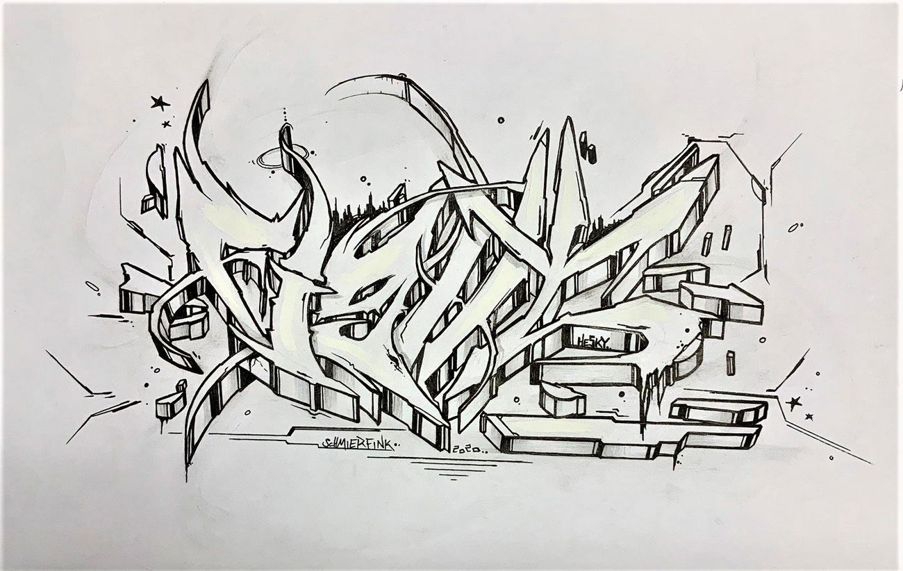 Graffiti Sketch - Photo by Hesky