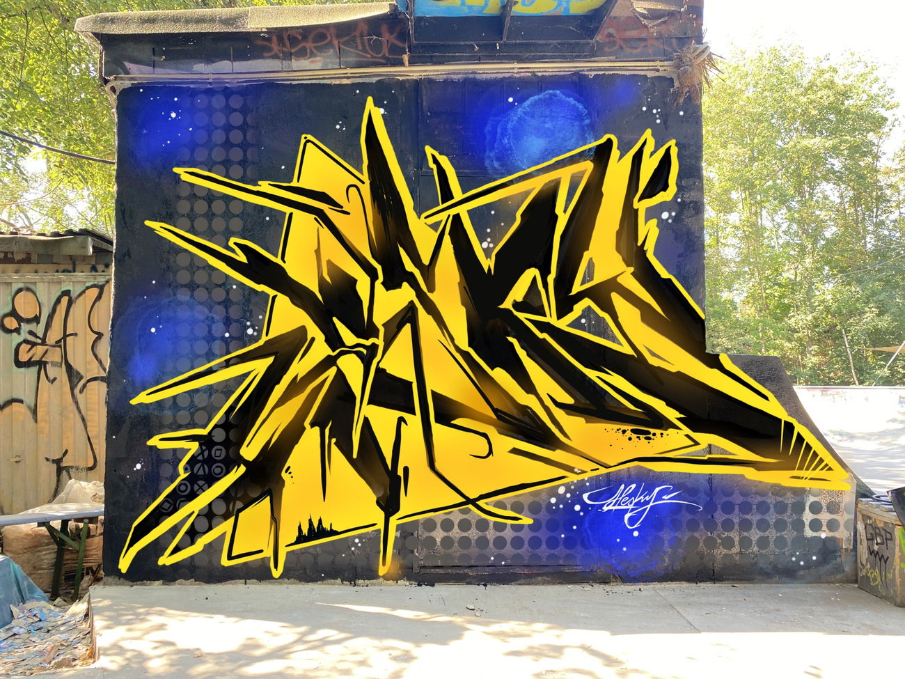 Graffiti Wall - Photo by Hesky