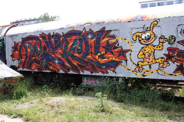 Graffiti Train in Jena - Photo by Hesky