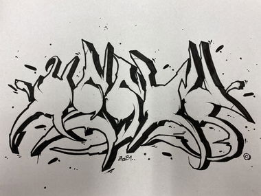 Graffiti Sketch - Photo by Hesky