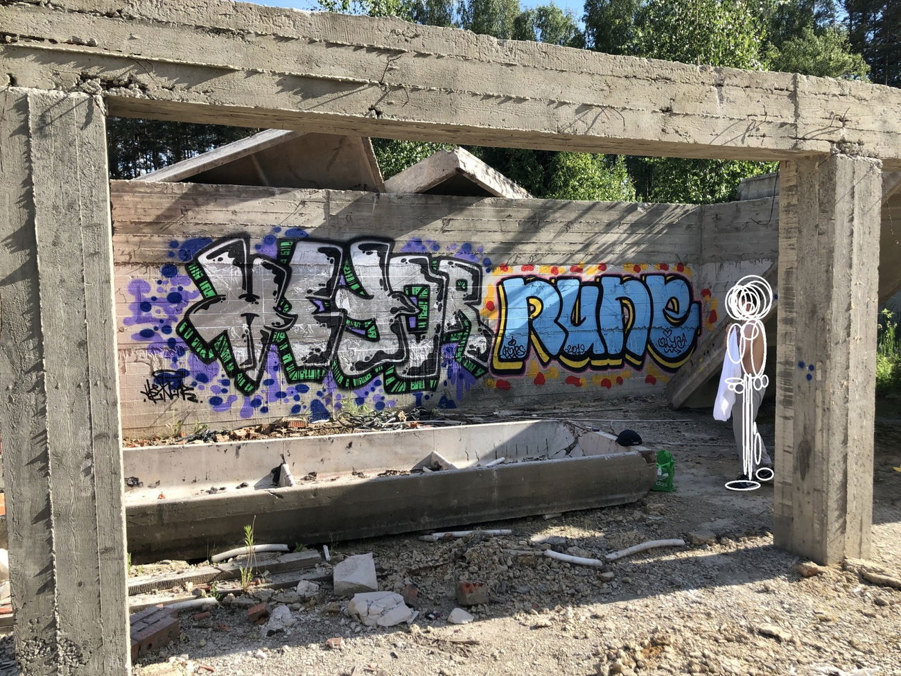 Graffiti Wall in Раменское - Photo by Hetor (2019)