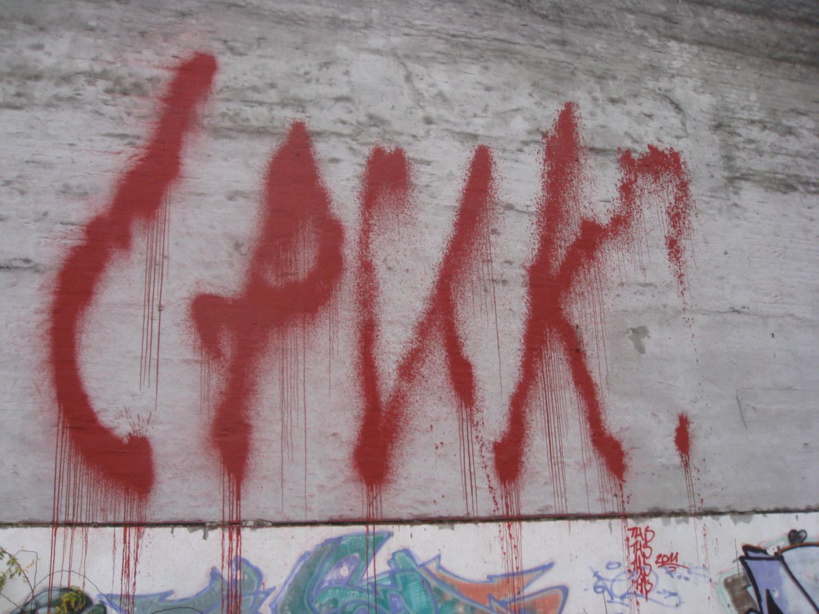 Graffiti Bombing - Photo by Heureka - cpuk, darmstadt