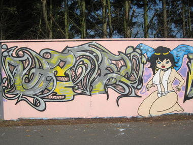 Graffiti Wall - Photo by Heureka - lazor