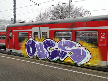 Graffiti Train - Photo by Heureka - unze, obc