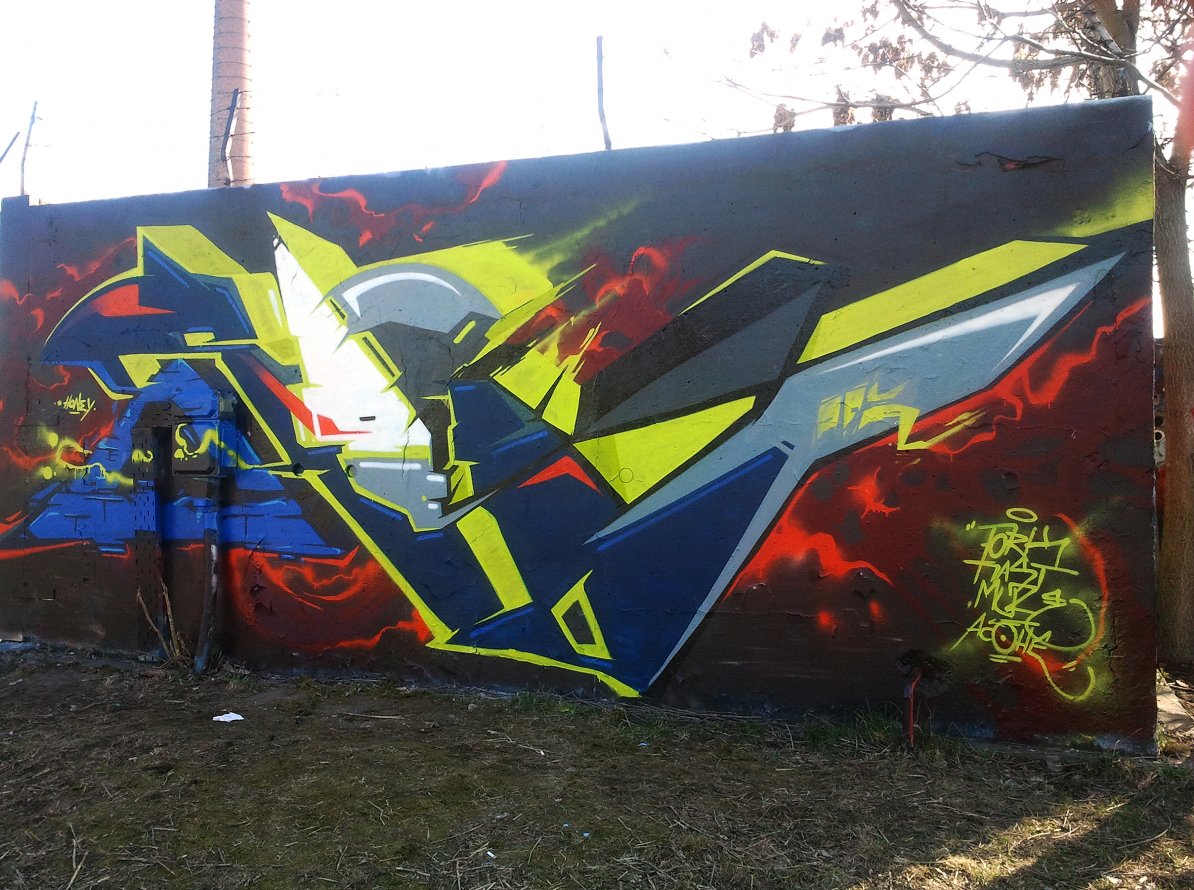 Graffiti Wall in Budapest - Photo by Hexia - ribe, hexia, hungary (2012)