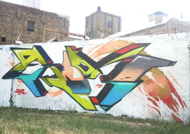 Graffiti Wall in Budapest - Photo by Hexia - robe, heyia, hungary (2012)
