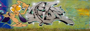 Graffiti Wall - Photo by HideHauer - tcs, bz (2013)