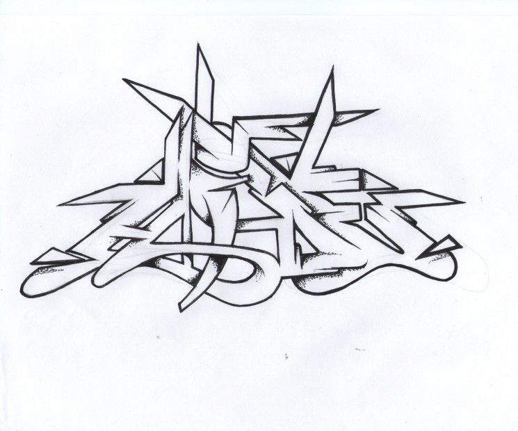 Graffiti Sketch - Photo by HideHauer - bz, tcs, stendal (2013)