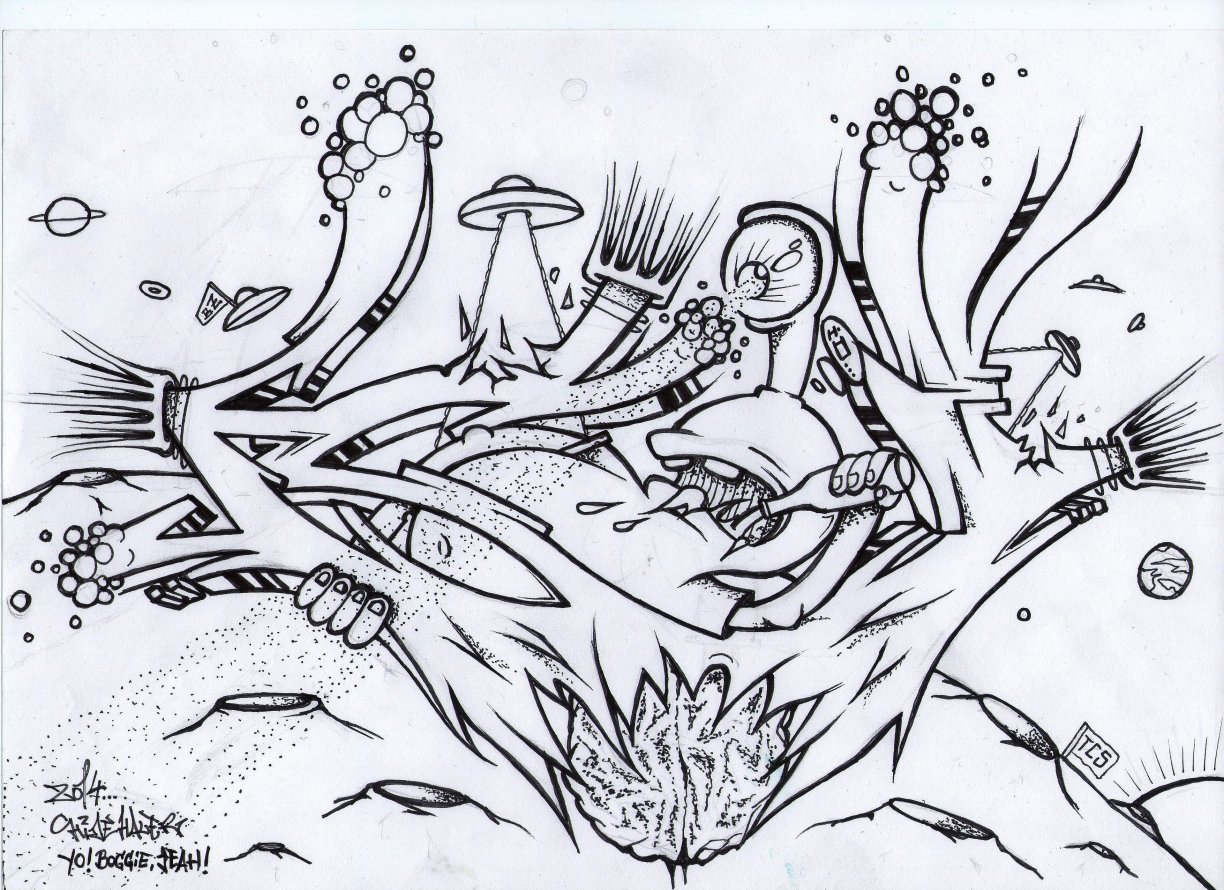 Graffiti Sketch - Photo by HideHauer