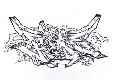 Graffiti Sketch - Photo by HideHauer - tcs, bz, stendal (2014)