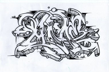 Graffiti Sketch - Photo by HideHauer - tcs, bz, stendal (2014)