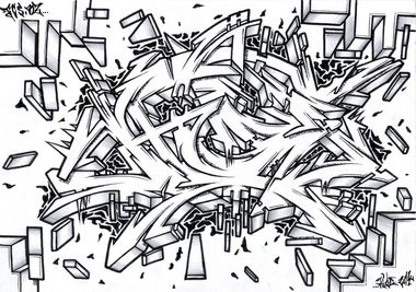 Graffiti Sketch - Photo by HideHauer - tcs, bz, stendal (2014)