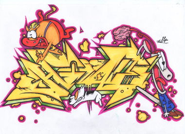 Graffiti Sketch - Photo by HideHauer - tcs, bz, stendal (2014)