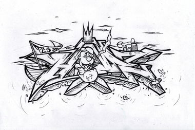 Graffiti Sketch - Photo by HideHauer - hide (2014)