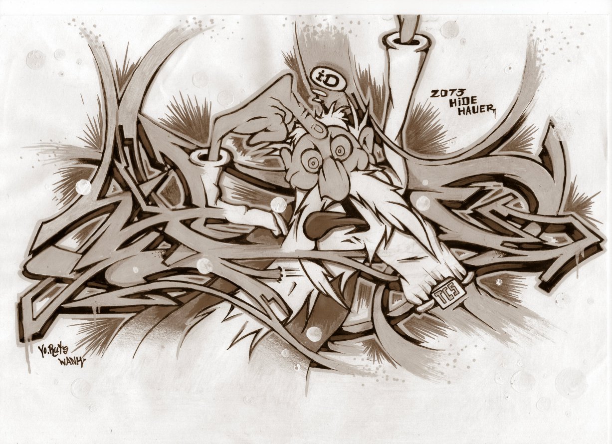 Graffiti Sketch - Photo by HideHauer - hide (2013)