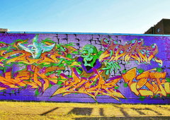 Graffiti Wall in Magdeburg - Photo by HideHauer - hide, mace, meag (2014)