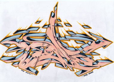 Graffiti Sketch - Photo by HideHauer - hide, hidehauer, time (2014)