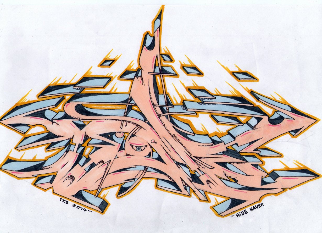 Graffiti Sketch - Photo by HideHauer - hide, hidehauer, time (2014)