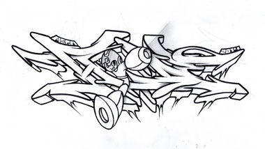 Graffiti Sketch - Photo by HideHauer - hide, hauer, tcs (2014)