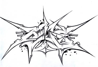 Graffiti Sketch - Photo by HideHauer - hide, hauer, tcs (2014)