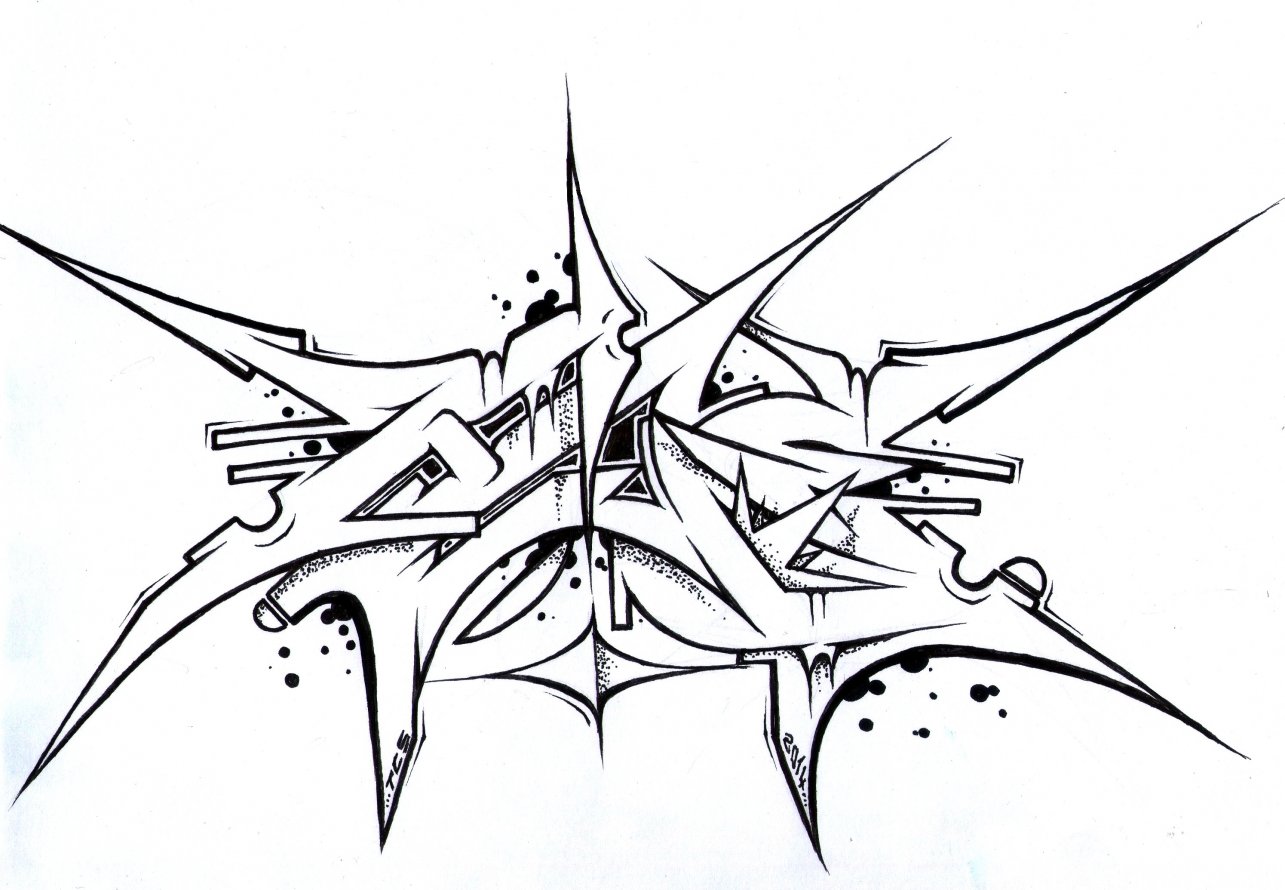 Graffiti Sketch - Photo by HideHauer - hide, hauer, tcs (2014)