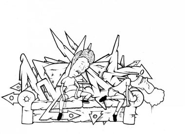 Graffiti Sketch - Photo by HideHauer - hide, hide, hauer (2014)