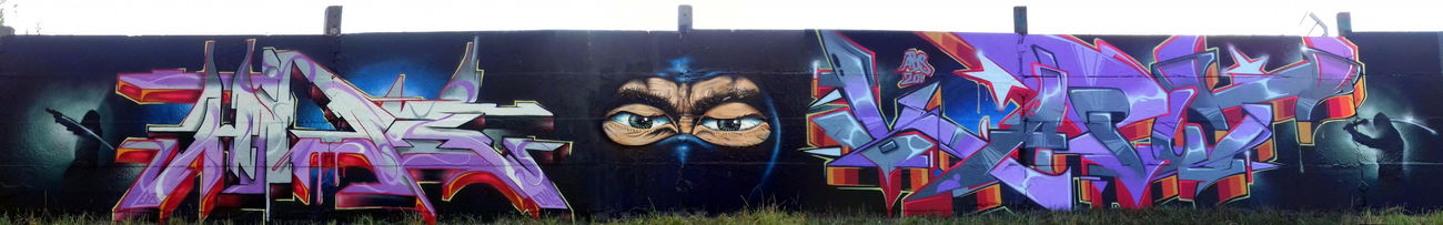 Graffiti Wall - Photo by HideHauer - hide, kaput, thelastninja (2017)