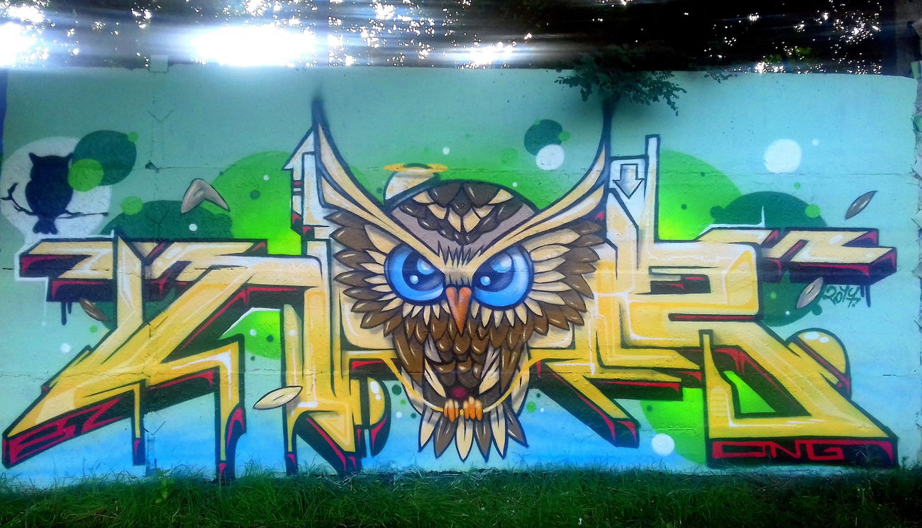 Graffiti Wall - Photo by HideHauer - Hidehauer, Stendal, 2017 (2017)