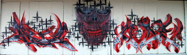 Graffiti Wall - Photo by HideHauer - hide, meag, mace (2015)