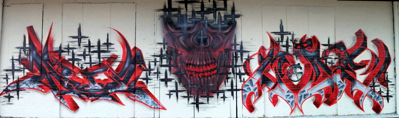 Graffiti Wall - Photo by HideHauer - hide, meag, mace (2015)