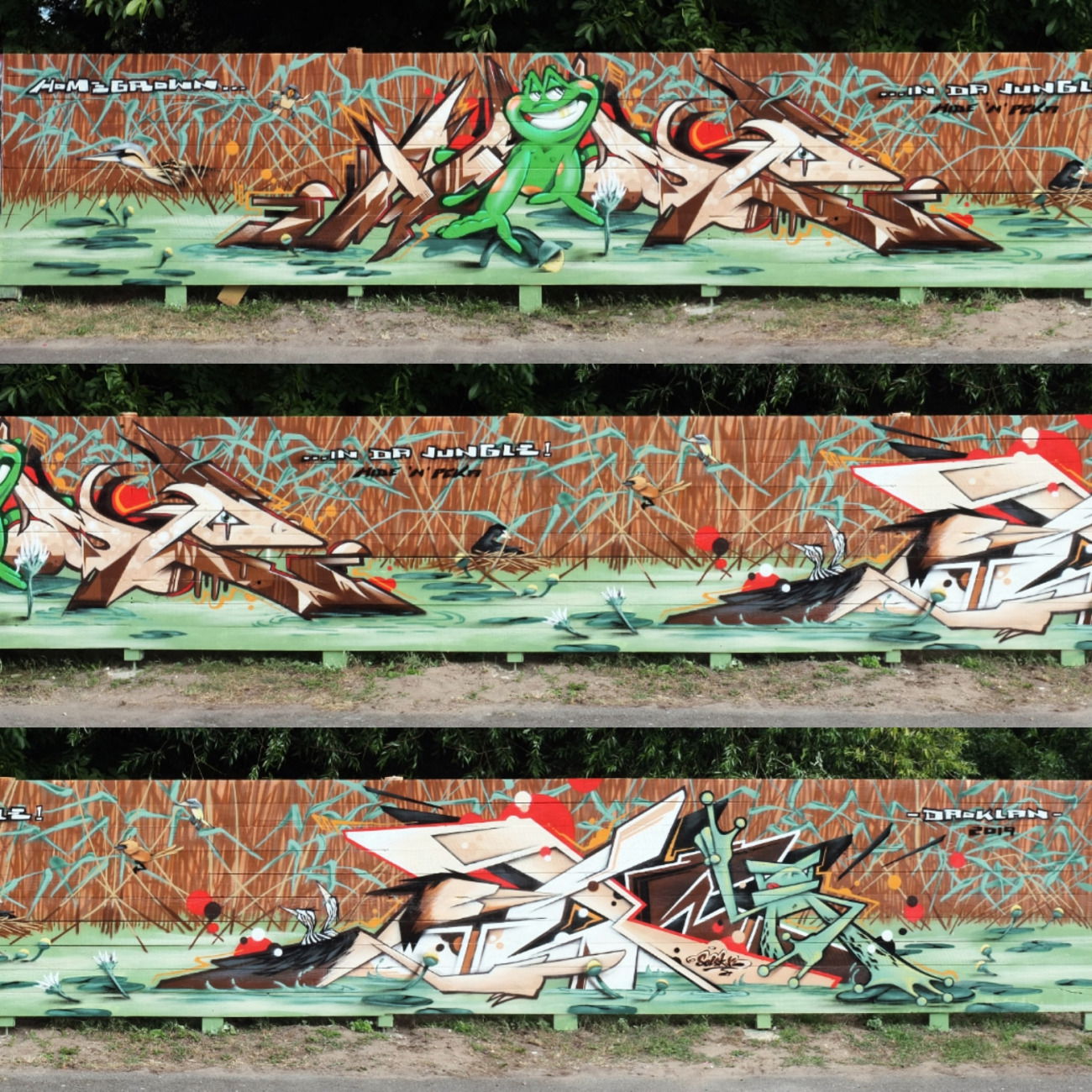 Graffiti Wall - Photo by HideHauer - hide, peka, frog (2019)