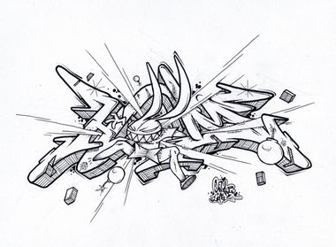 Graffiti Sketch - Photo by HideHauer - Hide, Hauer, tcs (2015)