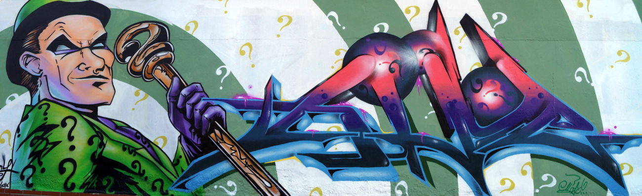 Graffiti Wall - Photo by HideHauer - mahony, hide, mulk (2016)