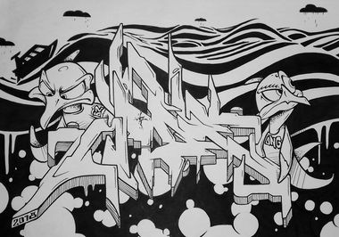 Graffiti Sketch - Photo by HideHauer - hide, hauer, sketch (2018)