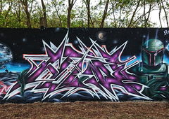 Graffiti Wall - Photo by HideHauer - hide, hauer, bobafett (2018)
